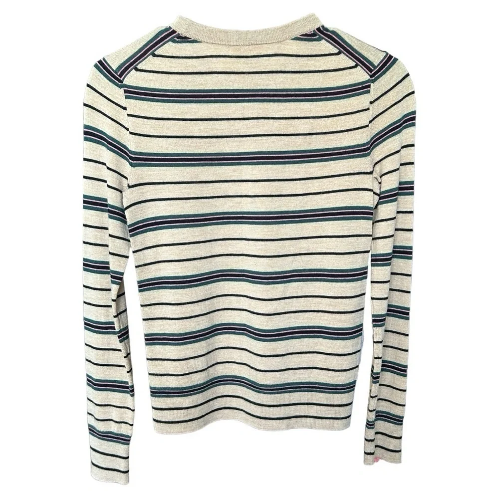 Tory Burch Madeline StripeMerino Wool Sweater